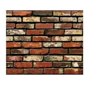 Mfigree Brick Wallpaper Peel And Stick Wallpaper Brick Self Adhesive Wallpaper Stick And Peel Removable Wallpaper Brick Look Wallpaper Red Brick Contact Paper, Easily to Install